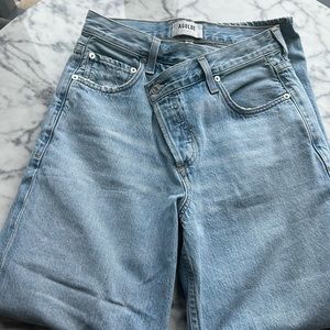 Agolde crisscross waist jean size 23